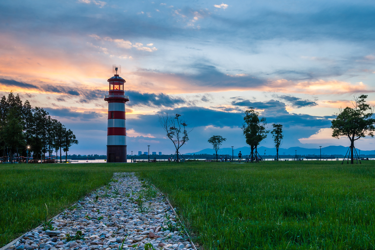 夕照鱼嘴湿地公园