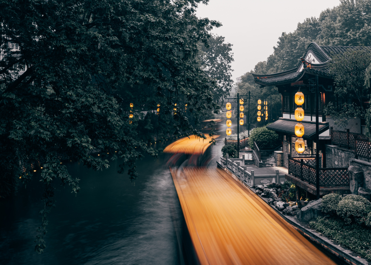 桨声灯影秦淮河