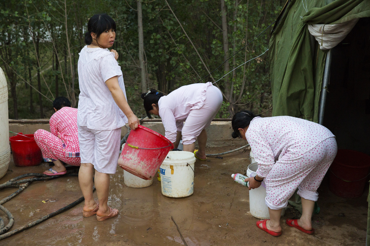 工地上的四川民工