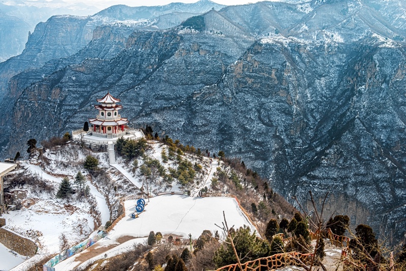 山西壶关八泉峡的冬季,犹如一个童话世界