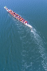 5.华中科技大学龙舟赛代表队进行水上训练之五曾院平摄影