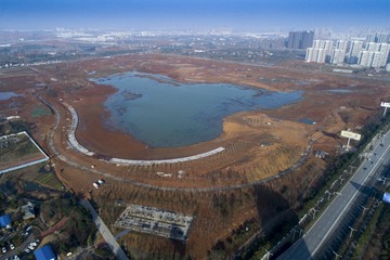 3.在建中的武汉江夏中央大公园之二曾院平摄影