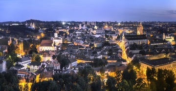 Vilnius老城区全景