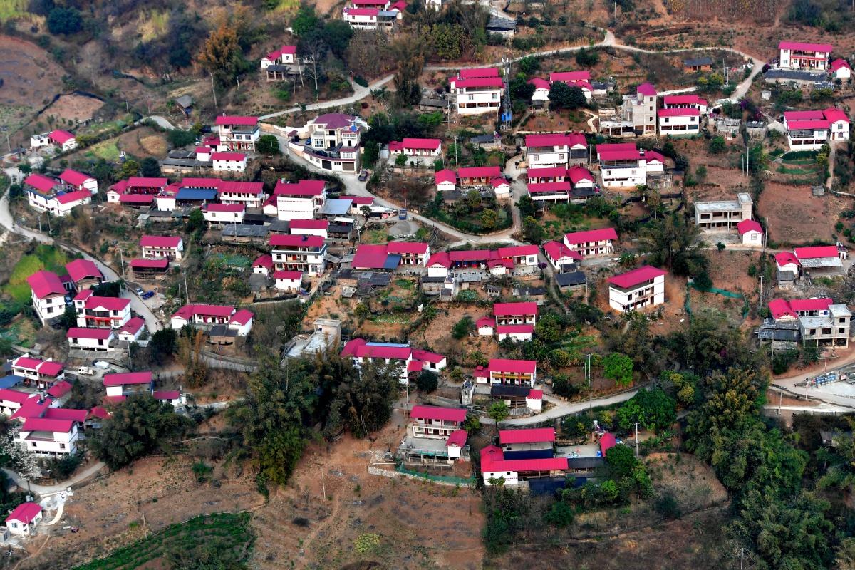 怒江大峡谷乡村振兴风貌