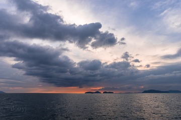 蜜月岛晚霞