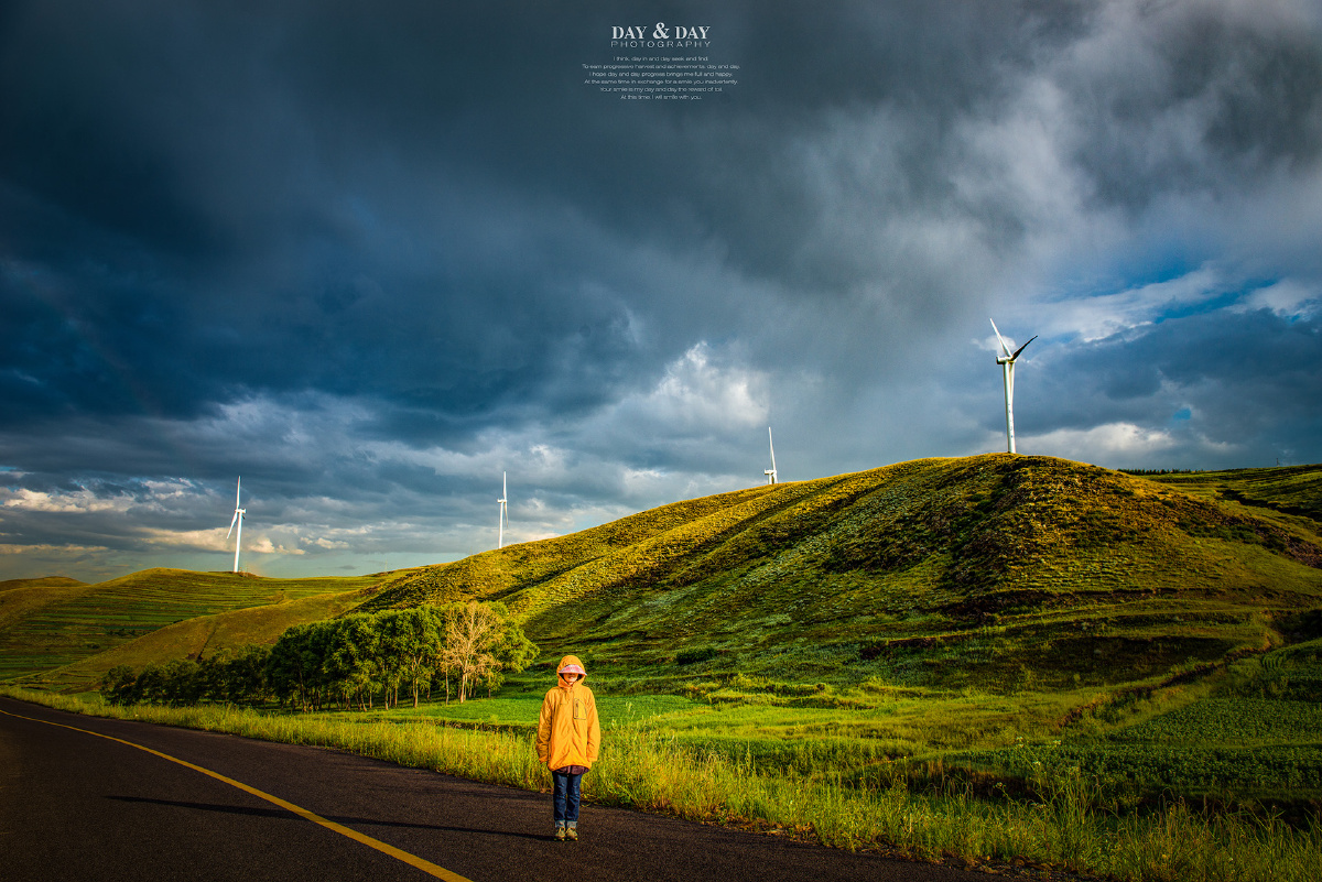 二十分钟的雨 - 草原天路, 彩虹, 阵雨, 纪实, 情绪
