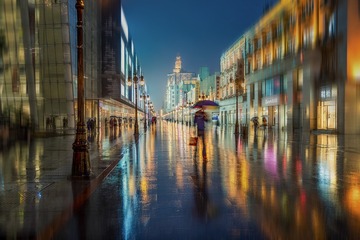 雨一直下