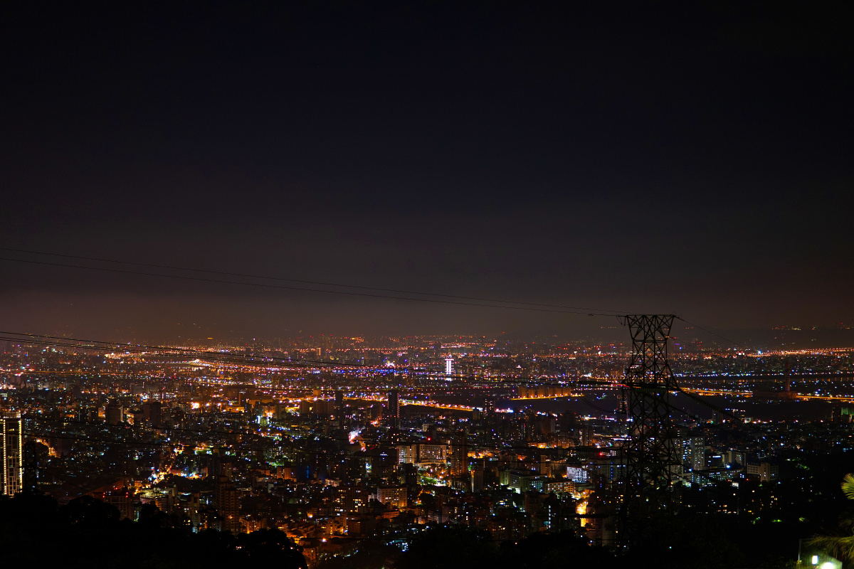台北阳明山夜景