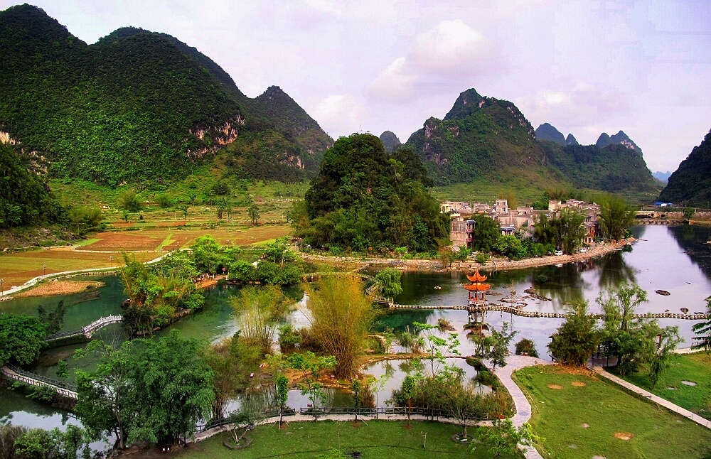 2016年4月20日摄于靖西龙潭鹅泉水利风景区#鹅泉