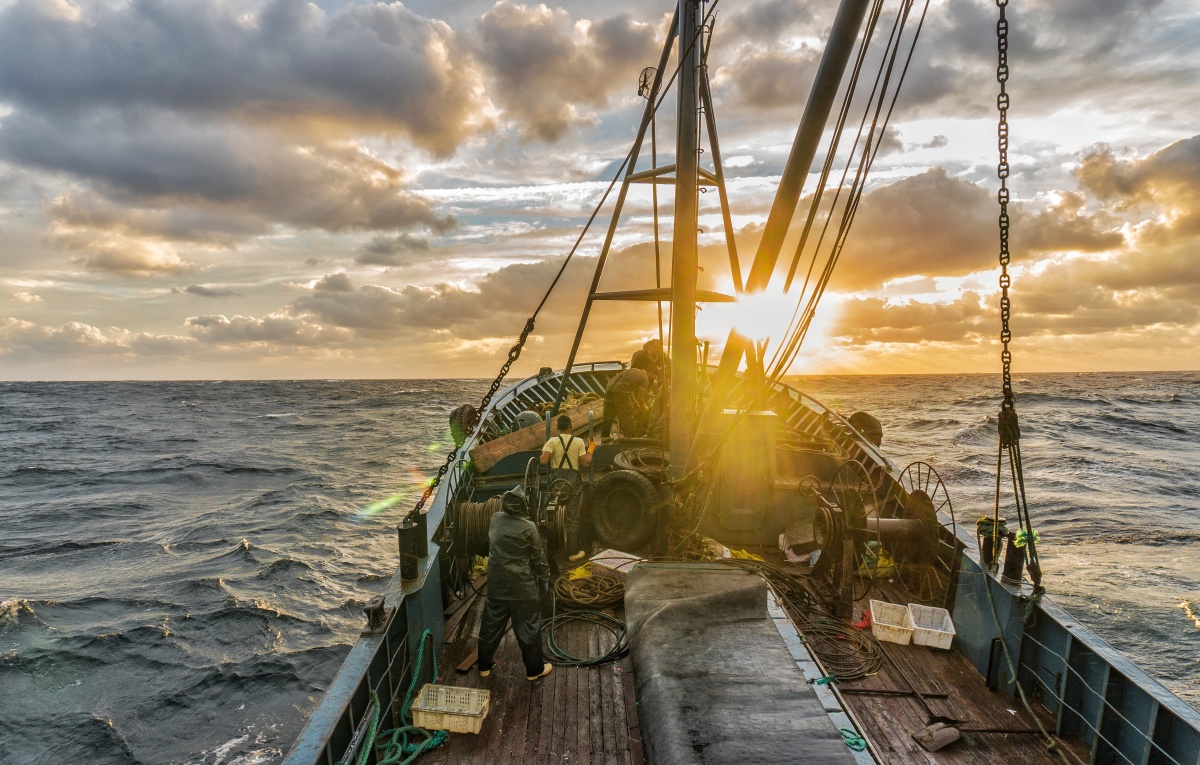 渔民海上日常生活