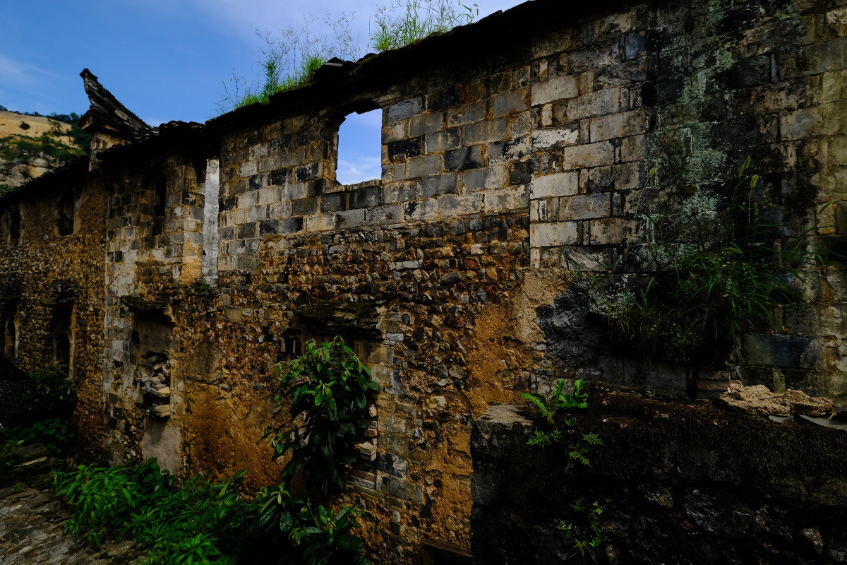 残墙摄于浙江潘家周村
