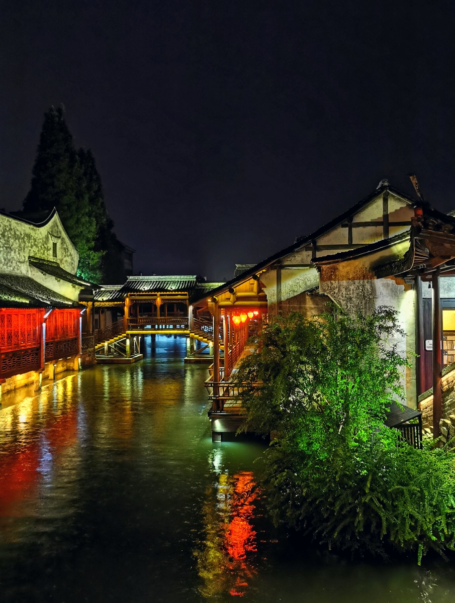 桐乡乌镇景区乌镇夜色