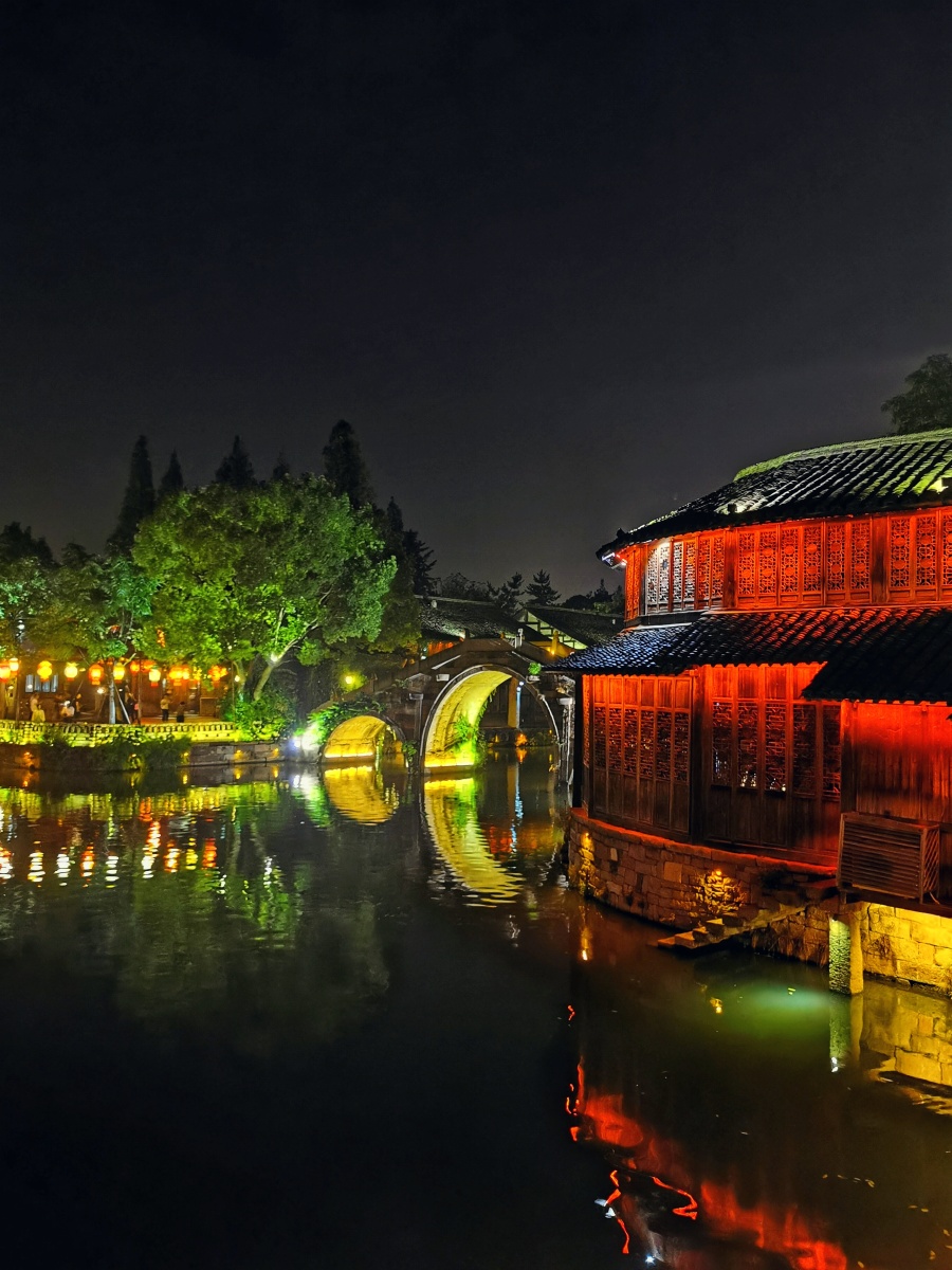 桐乡乌镇景区乌镇夜景
