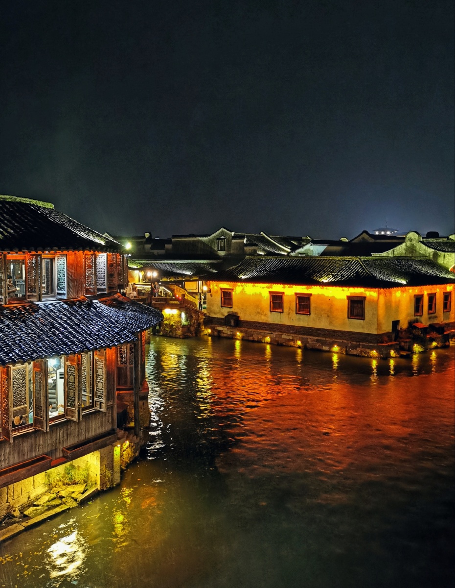 桐乡乌镇景区乌镇夜景