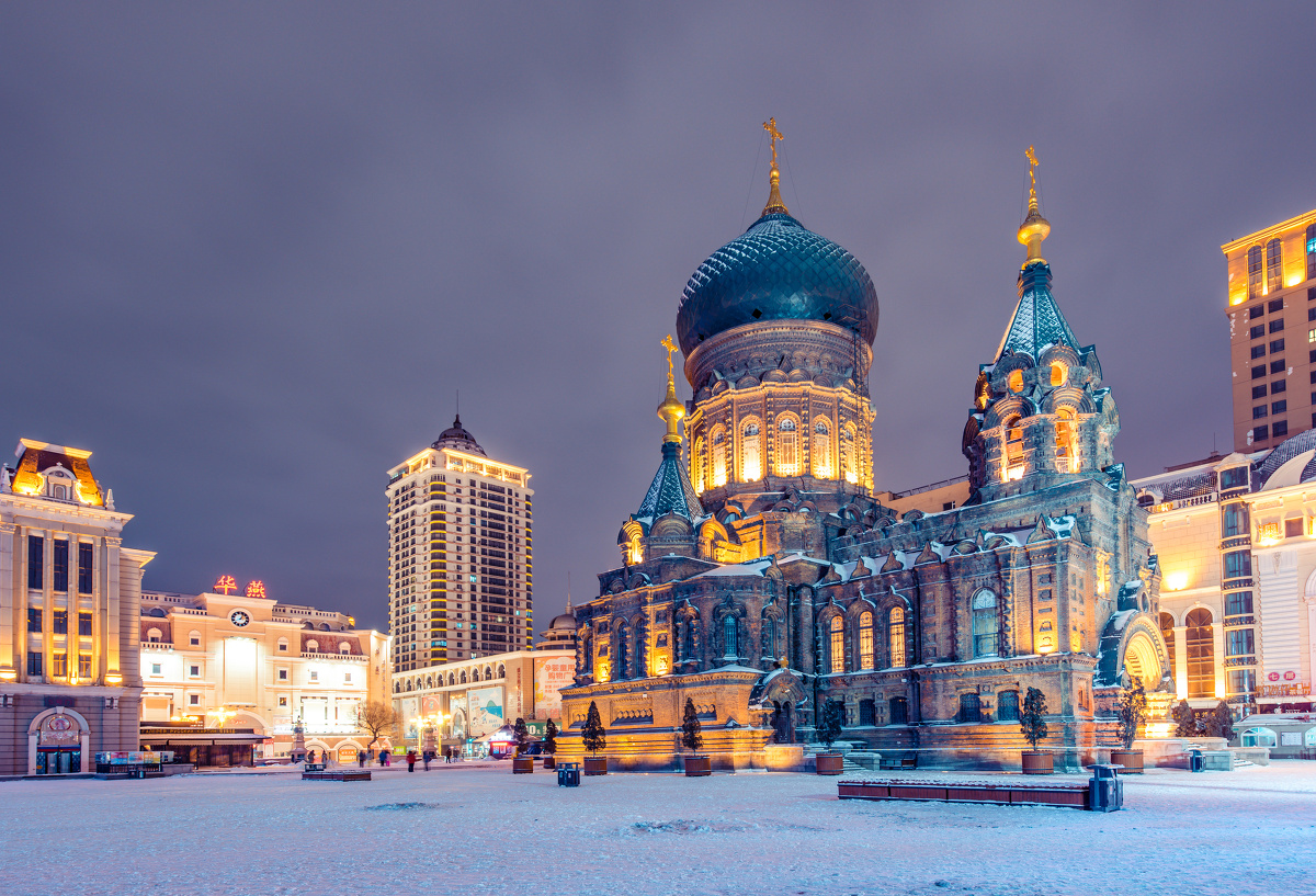 冬日的圣索菲亚教堂