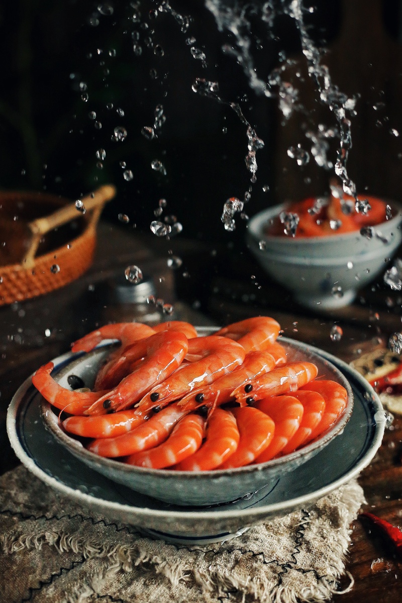 渤海盐田虾个个透亮壳薄鲜美味甜周末好口福