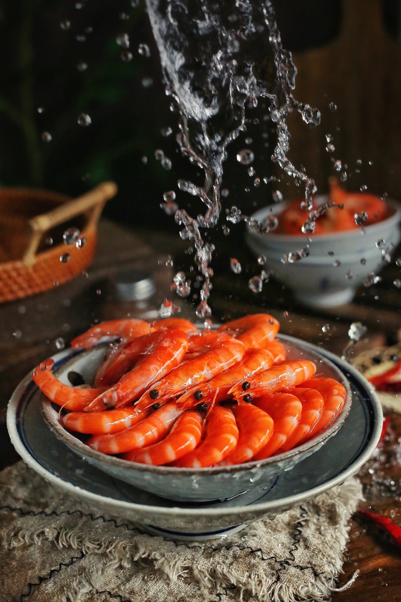渤海盐田虾个个透亮壳薄鲜美味甜周末好口福