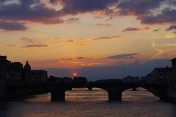 威尼斯,佛罗伦萨的黄昏