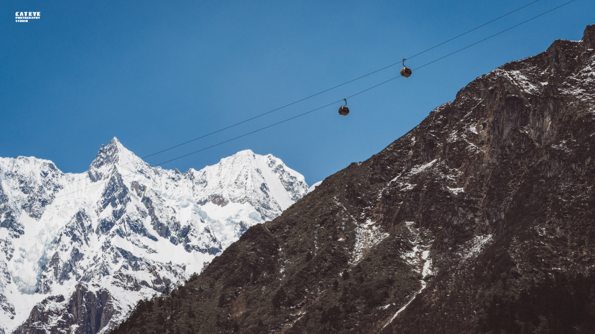 海螺沟的索道