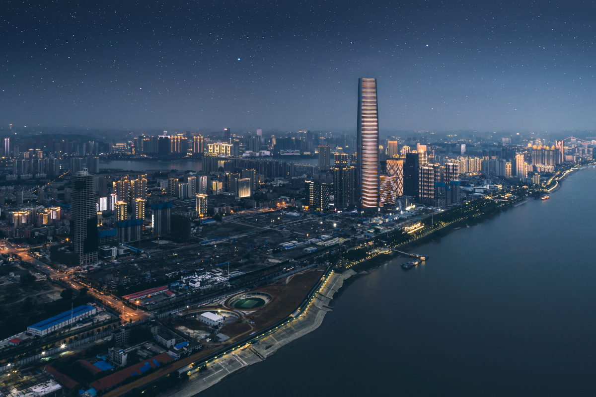 武汉绿地夜景