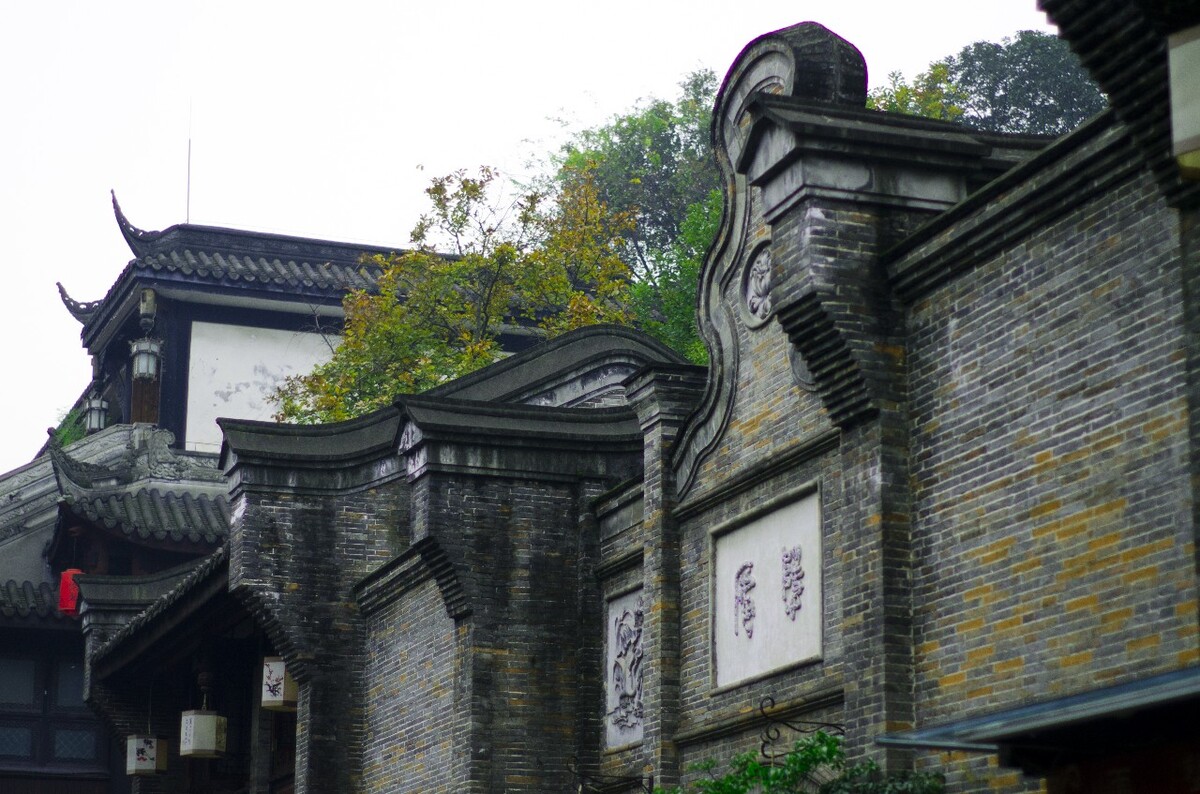 成都 锦里 武侯祠 蜀文化 竹 围栏 葫芦 屋檐 老街 灯笼 中国福 锦囊 蜀绣