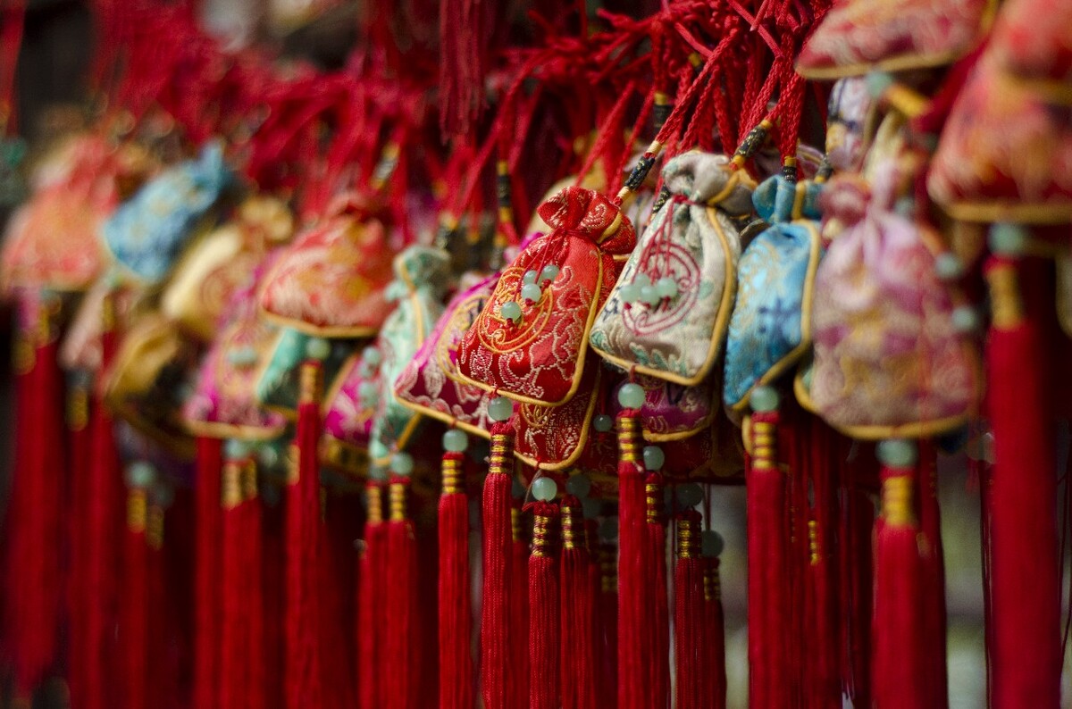 成都 锦里 武侯祠 蜀文化 竹 围栏 葫芦 屋檐 老街 灯笼 中国福 锦囊 蜀绣
