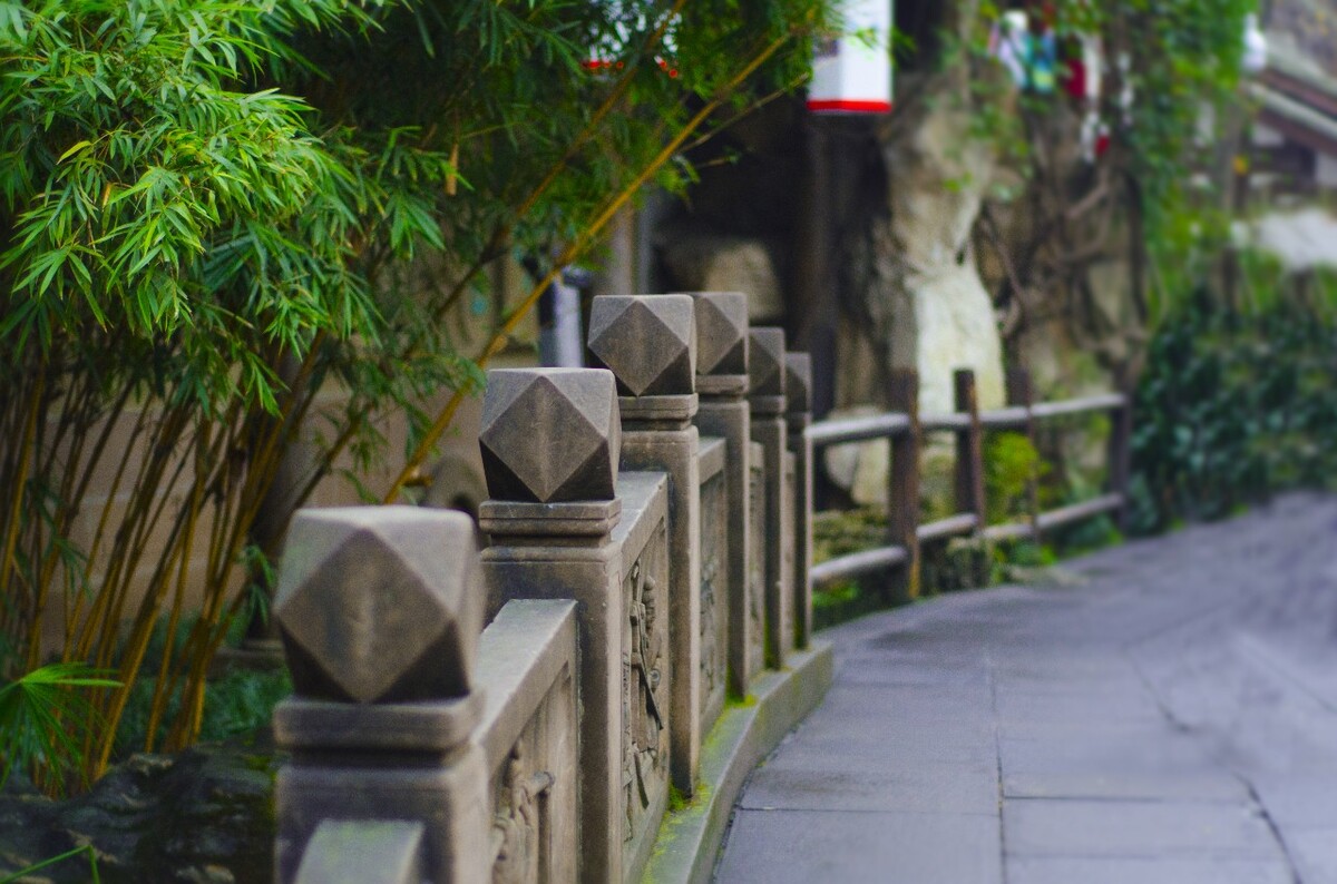 成都 锦里 武侯祠 蜀文化 竹 围栏 葫芦 屋檐 老街 灯笼 中国福 锦囊 蜀绣