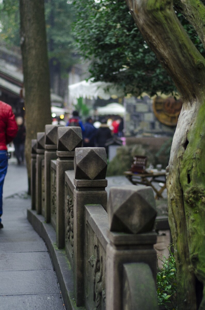 成都 锦里 武侯祠 蜀文化 竹 围栏 葫芦 屋檐 老街 灯笼 中国福 锦囊 蜀绣