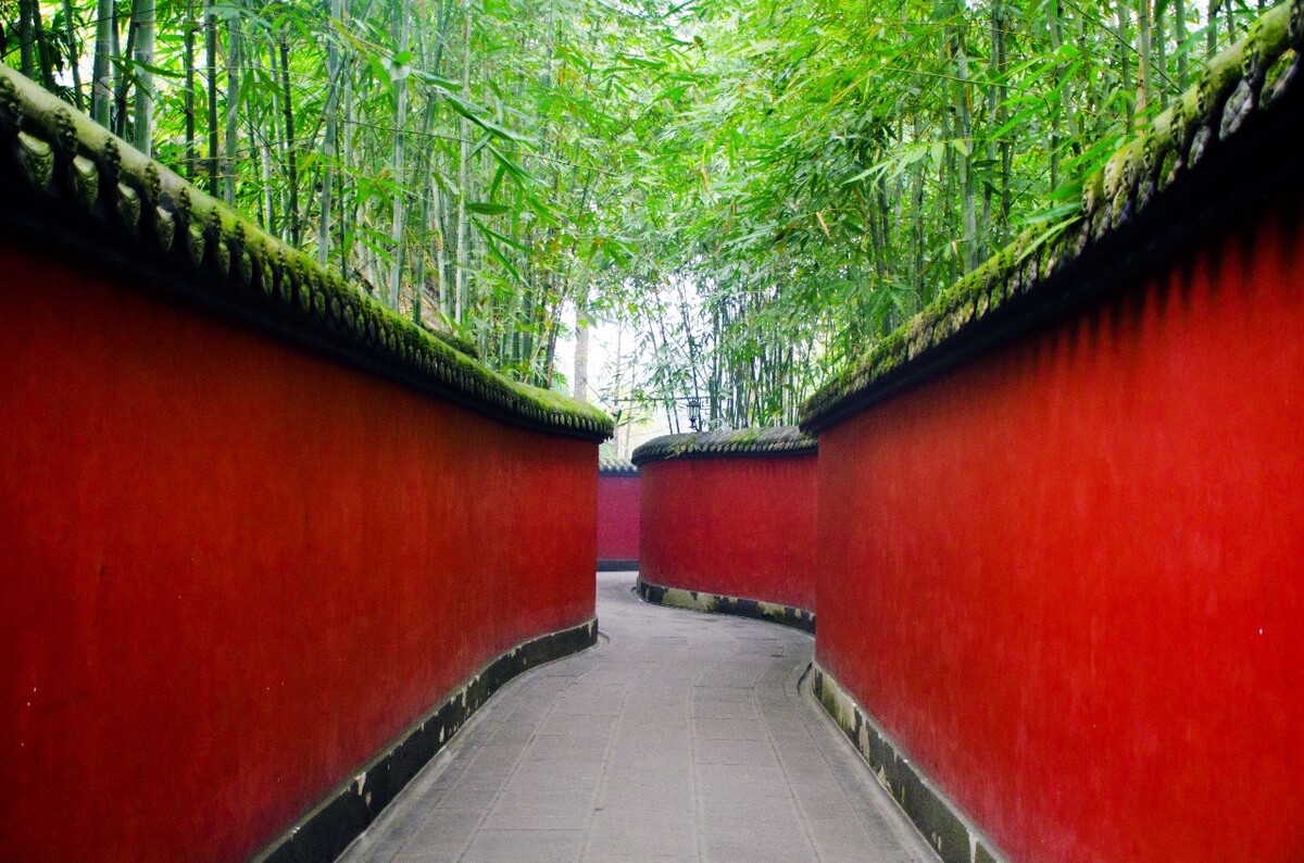 成都 锦里 武侯祠 蜀文化 竹 围栏 葫芦 屋檐 老街 灯笼 中国福 锦囊 蜀绣