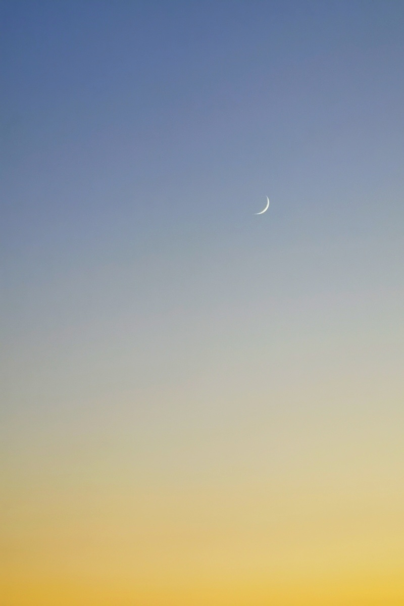 今晚的一钩新月