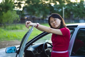 香车美女