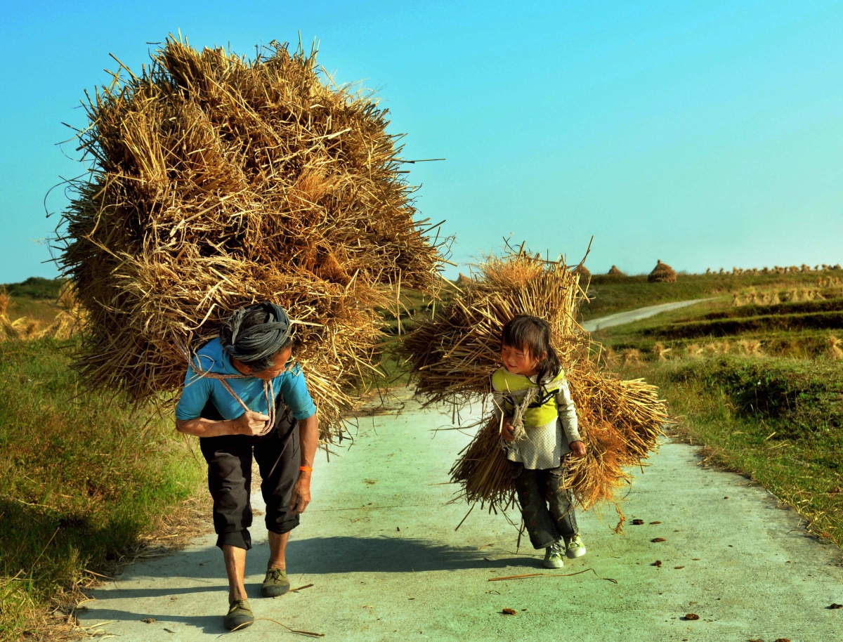 贵州农村留守老人和儿童
