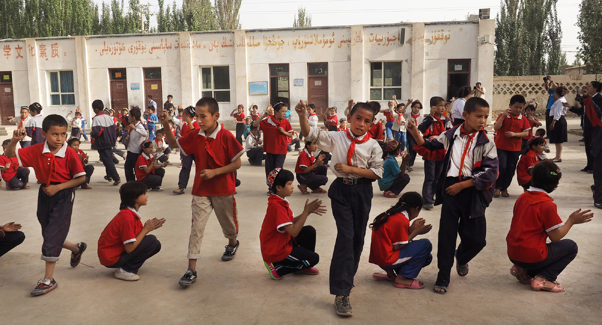 2015年9月17日摄于新疆于田县木尕拉镇巴库木圣雄希望小学.