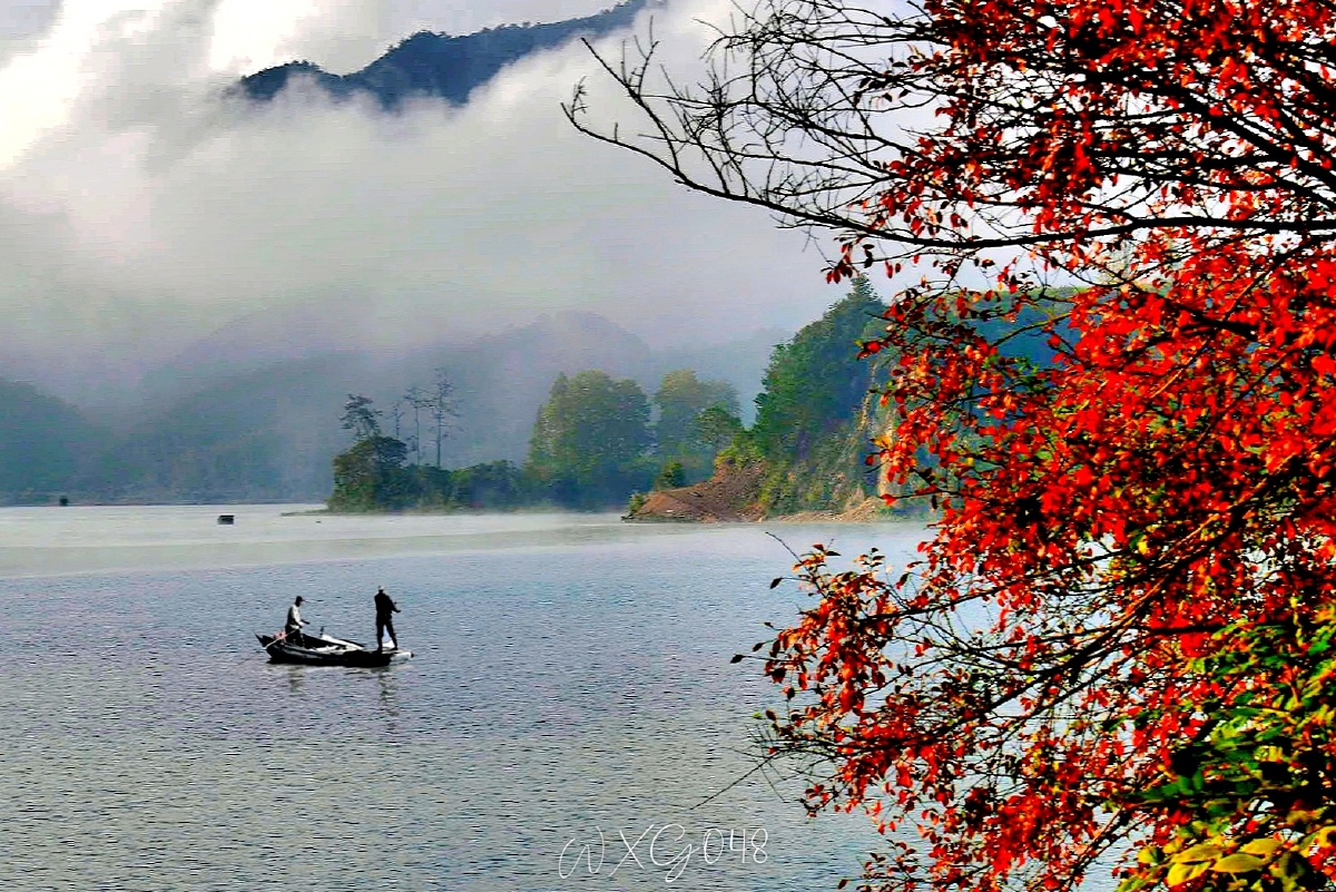 桐庐县分水镇天溪湖风光