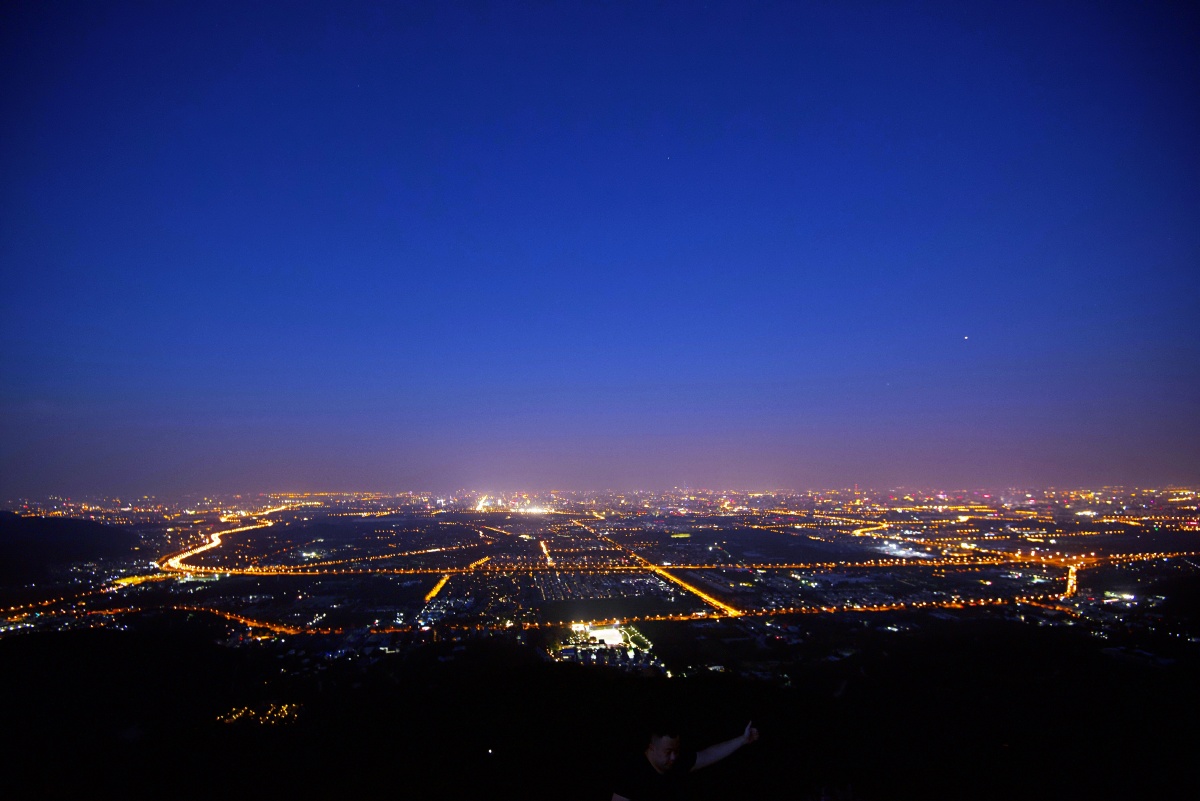 俯瞰北京夜景