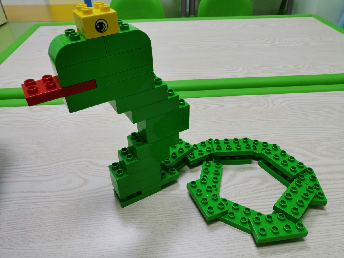 乐高大颗粒十二生肖蛇