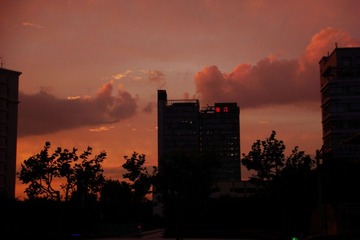 Zhangjiang in the sunset