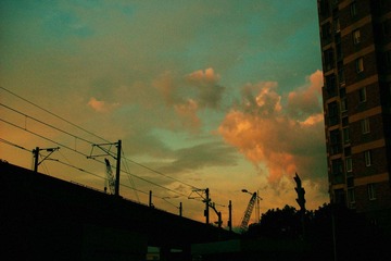 along the highway