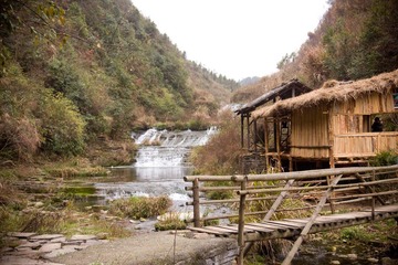 a hut in the valley