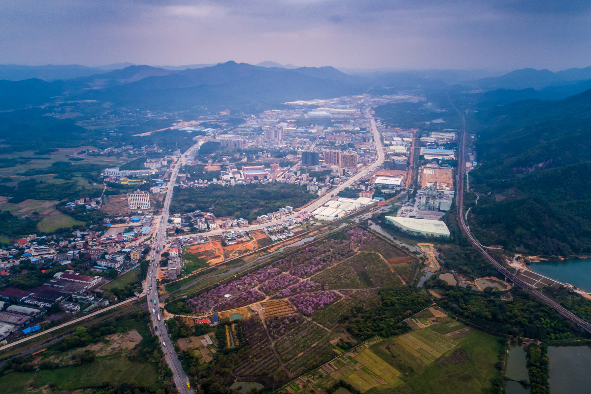 博罗县泰美镇全貌