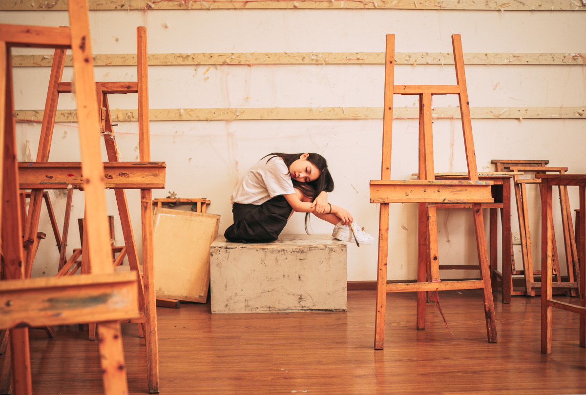 画室中的女孩