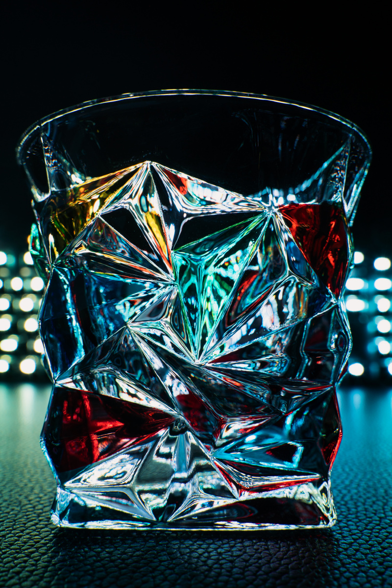 创意玻璃杯摄影