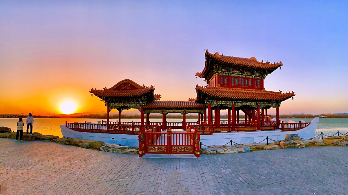 汾河晚渡著名的古晋阳八景之一