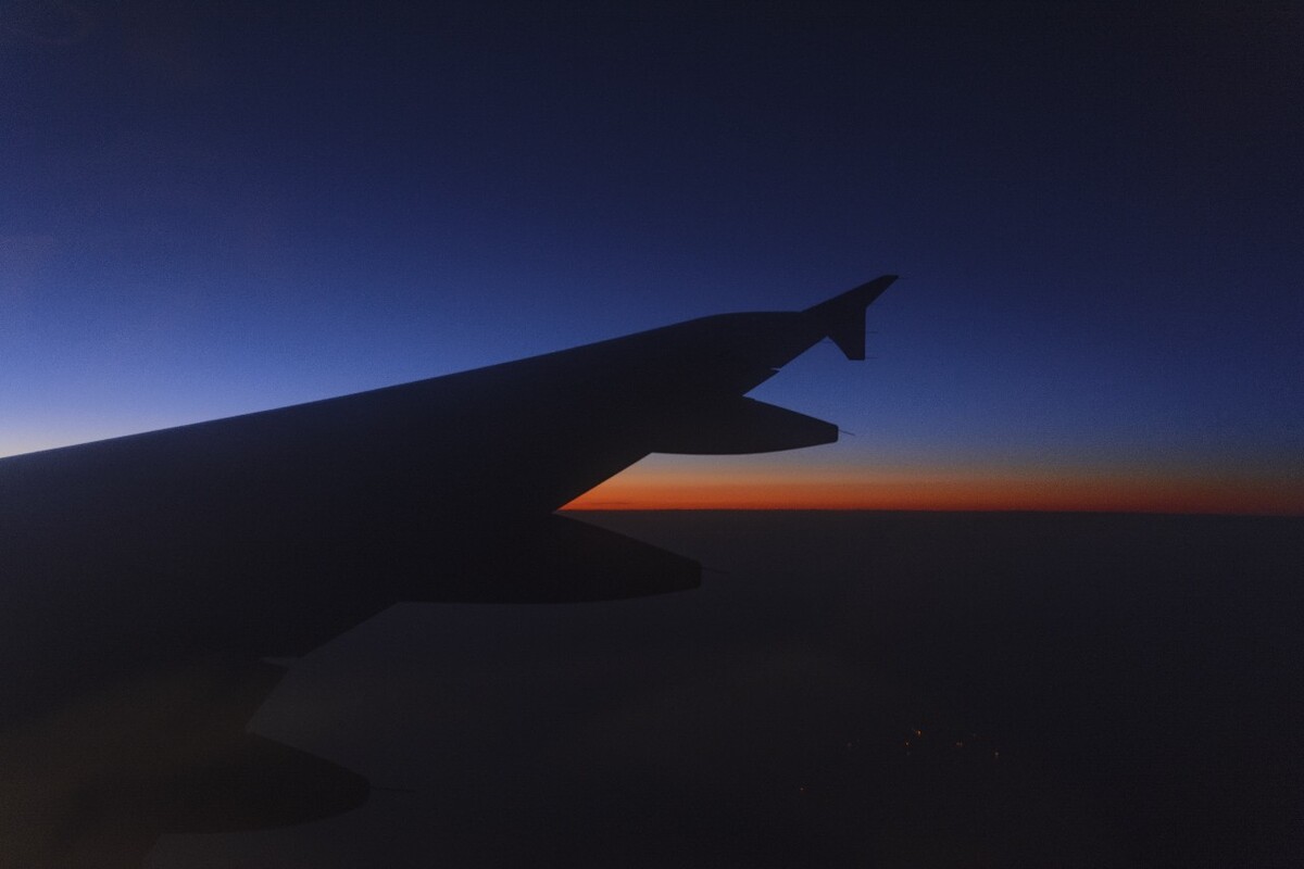 旅途中的夕阳