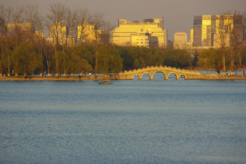 玉渊潭的傍晚