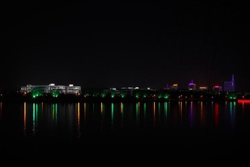 河边夜景