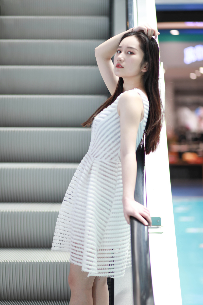 阶梯女孩模特vikki摄影张昆