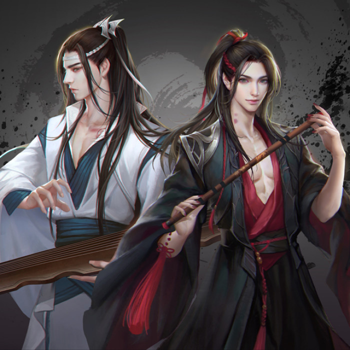夷陵老祖魏无羡披麻戴孝蓝忘机