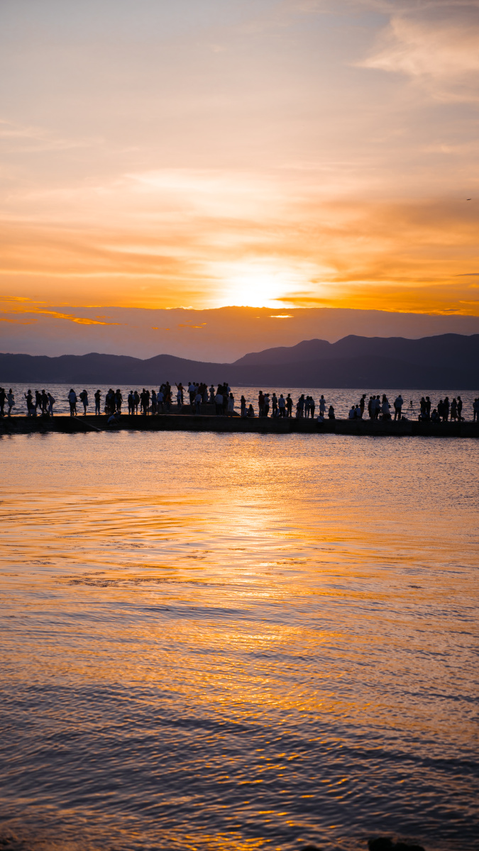 昆明海晏村的日落