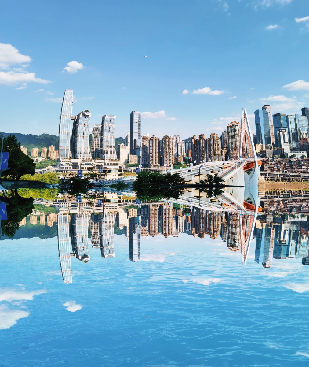 重庆夏天的天空之镜日系风